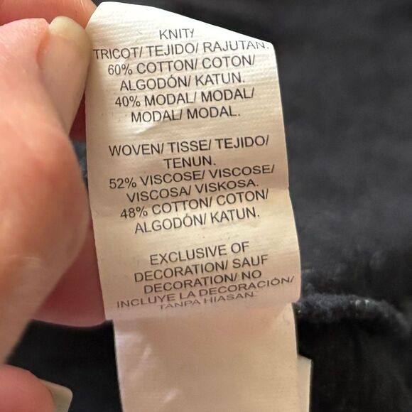 Lucky Brand Top Embroidered Black Womens Size Large - Picture 10 of 10